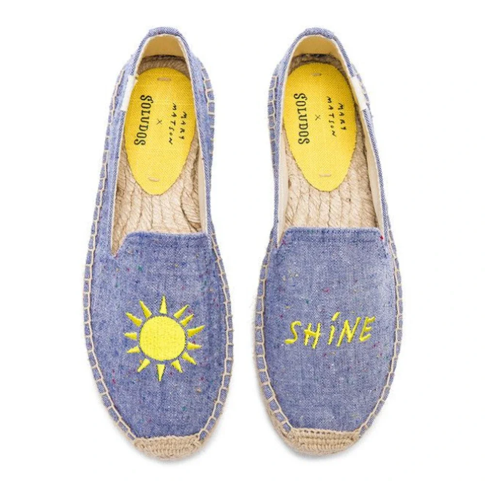 Soludos x Mary Matson Sunshine Double Platform Espadrilles Women's 6.5 EUC